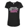 girls just want to have fundamental rights Maternity Scoop Neck T-shirt