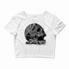 celtic skull Crop Top