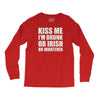 kiss me i'm drunk or irish Long Sleeve Shirts
