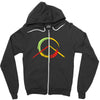 peace simbol Zipper Hoodie