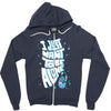 lonely astronaut Zipper Hoodie