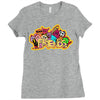 friends doodle!! Ladies Fitted T-Shirt