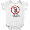 no cell phones Baby Bodysuit