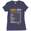 Gemini Facts Servings Per Container Ladies Fitted T-Shirt