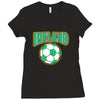 ireland soccer Ladies Fitted T-Shirt