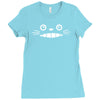 smiling face Ladies Fitted T-Shirt