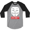disobey crew 3/4 Sleeve Shirt
