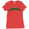 my childhood was awesome! Ladies Fitted T-Shirt