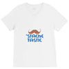 stache tastic V-Neck Tee