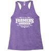 farmer's daughter funny Racerback Tank