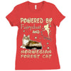 norwegian forest cat Ladies Fitted T-Shirt
