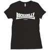 rockabilly logo Ladies Fitted T-Shirt