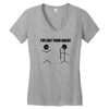 i've got your back t shirt tee funny novelty tee pun stick figure joke Women's V-Neck T-Shirt
