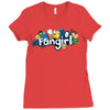 thunder and lightning Ladies Fitted T-Shirt