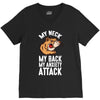 my neck my back my anxiety attack opossum guys tee V-Neck Tee