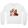 nice cat and dog Crewneck Sweatshirt