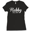 hubby since 2015 funny Ladies Fitted T-Shirt