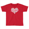 Jet'aime Flower Heart Toddler T-shirt