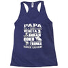 papa super saiyan vegeta Racerback Tank