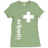 fan, swiss cross, switzerland, new Ladies Fitted T-Shirt