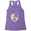 cat and bat halloween Racerback Tank