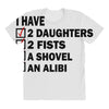 i have 2 daughter All Over Women's T-shirt
