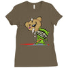 teddy monster Ladies Fitted T-Shirt