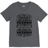 Real Kings Are Born On December 18 V-Neck Tee