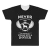 woman with a boxer All Over Men's T-shirt