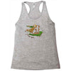 the tree, the raccoon Racerback Tank
