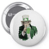 st patricks day  uncle sam Pin-back button