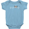 pug heartsnort Baby Bodysuit