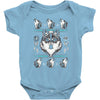 merry wolfmas Baby Bodysuit