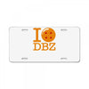i love dbz License Plate