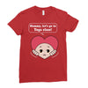 Mommy, Let's Go to Yoga Class! Ladies Fitted T-Shirt