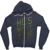 zombie right behind Zipper Hoodie