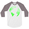 Earth Themed Funny 3/4 Sleeve Shirt