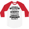 Super Cool Grammy Of A Freaking Awesome Granddaughter 3/4 Sleeve Shirt