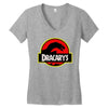 dracarys logo Women's V-Neck T-Shirt