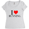 i love running Women's Triblend Scoop T-shirt