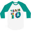 team 10 colorful 3/4 Sleeve Shirt