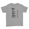 contents list Youth Tee
