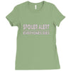 spoiler alert everyone dies Ladies Fitted T-Shirt