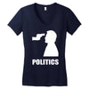 politics Women's V-Neck T-Shirt