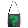 riddle me this! Adjustable Strap Totes