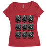 expressions of captain holt Women's Triblend Scoop T-shirt