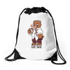 bearly awake Drawstring Bags