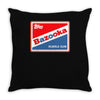 bazooka joe bubble gum logo ideal birthday present or gift Throw Pillow
