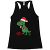 christmas dinosaur Racerback Tank
