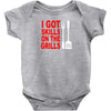 got skills on the grills apron Baby Onesie